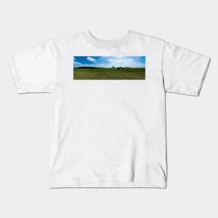 The field and the pollarded willows Kids T-Shirt